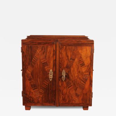 Louis XIV Walnut Travel Cabinet 18th Century