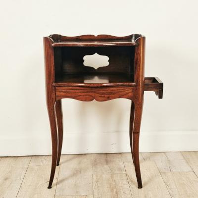 Louis XV Chestnut Table with Drawer France 18th century
