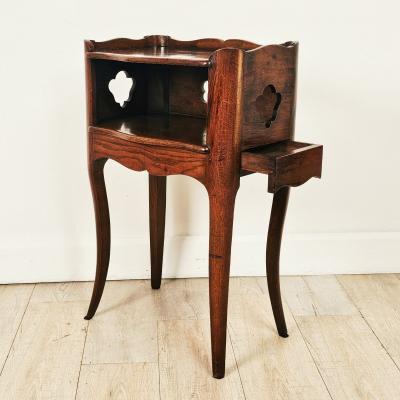 Louis XV Chestnut Table with Drawer France 18th century