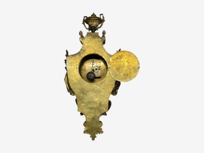 Louis XV Figural Cartel Clock Dore Bronze France 19th 20th c 