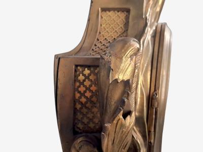 Louis XV Figural Cartel Clock Dore Bronze France 19th Century