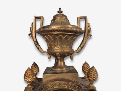 Louis XV Figural Cartel Clock Dore Bronze France 19th Century