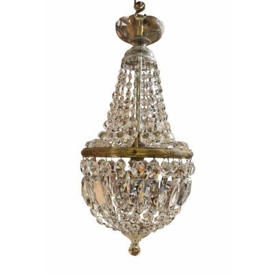 Louis XV French Crystal Chandelier Basket Chandelier