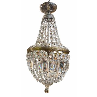 Louis XV French Crystal Chandelier Basket Chandelier