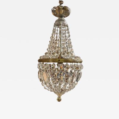 Louis XV French Crystal Chandelier Basket Chandelier
