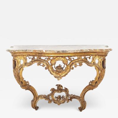 Louis XV Giltwood Console Italy 18th century