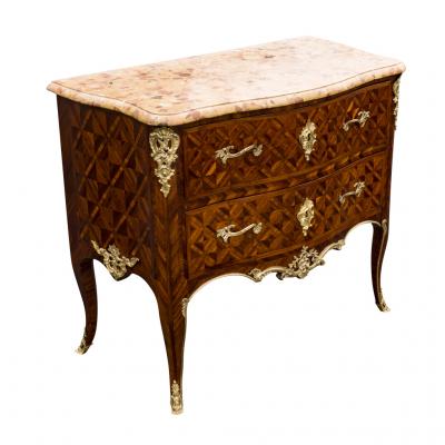 Louis XV Kingwood And Parquetry Commode