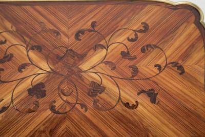 Louis XV Marquetry Veneered Bronze Mounted Side Table