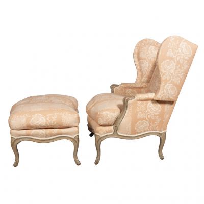 Louis XV Painted Duchesse Brisee A Oreilles