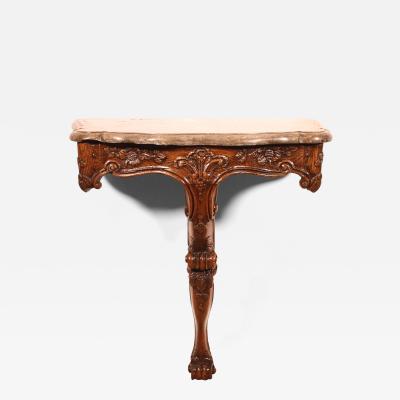 Louis XV Period Console In Oak