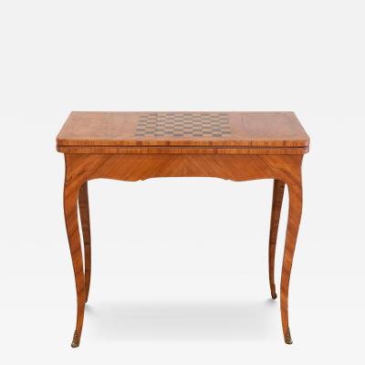 Louis XV Period Game Table in Rosewood Marquetry France 18th Century