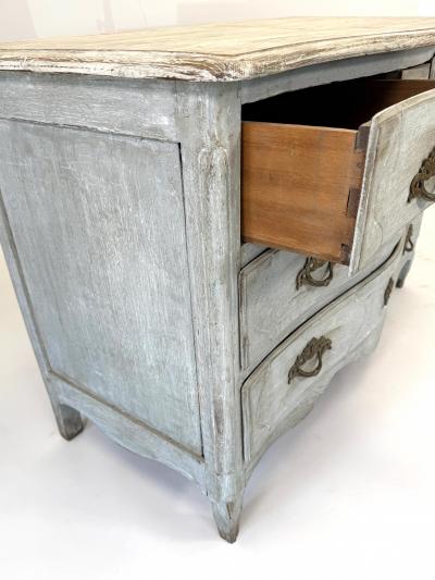 Louis XV Style Chest of Drawers in a White Patina circa 1880
