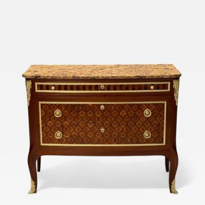 Louis XV Style French Commode Kingwood Inlay Bronze France 19th C 