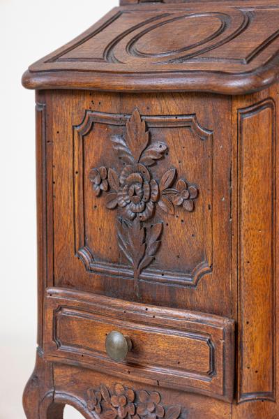 Louis XV Style French Farinerio Flour Box with Carved Floral D cor