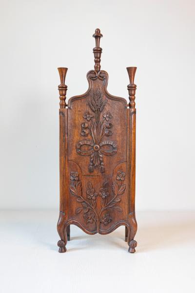 Louis XV Style French Farinerio Flour Box with Carved Floral D cor