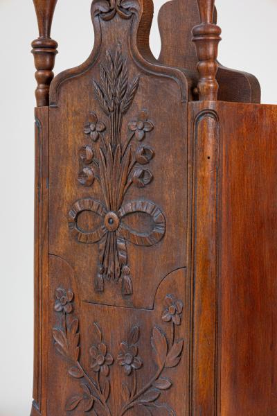 Louis XV Style French Farinerio Flour Box with Carved Floral D cor