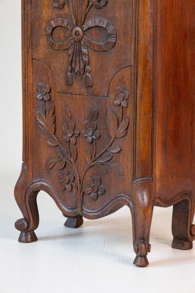 Louis XV Style French Farinerio Flour Box with Carved Floral D cor