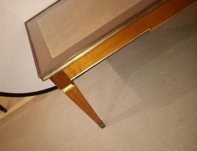 Louis XV Style Glass Top Jansen Style Coffee Table