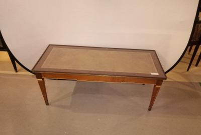 Louis XV Style Glass Top Jansen Style Coffee Table
