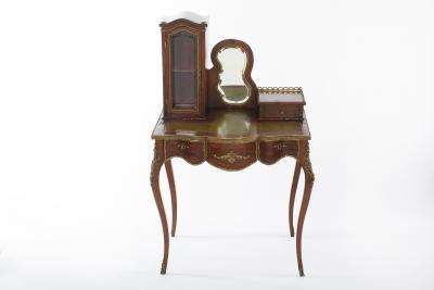 Louis XV Style Leather Top Ladies Writing Desk