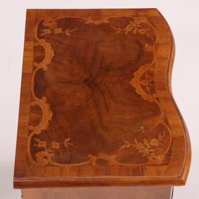 Louis XV Style Marquetry Mahogany Two Drawer Chest