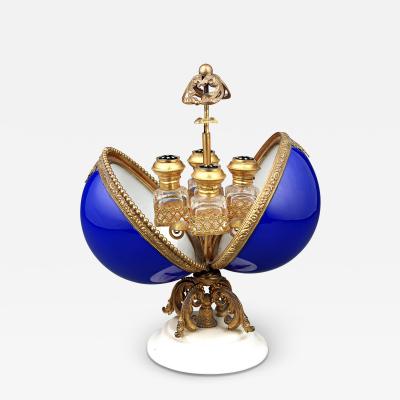 Louis XV Style Opaline Glass Perfume Suite