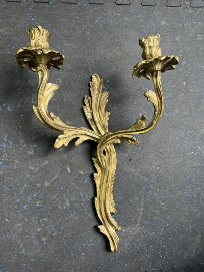 Louis XV Style Ormolu Sconces