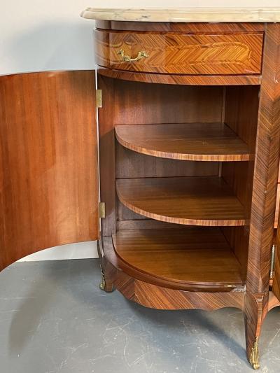 Louis XV Style Rosewood Inlaid Sideboard Credenza Cabinet Bronze Mounted