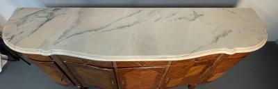 Louis XV Style Rosewood Inlaid Sideboard Credenza Cabinet Bronze Mounted