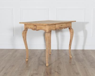 Louis XV Style Writing Table in Natural Oak 19th Century