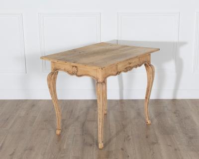Louis XV Style Writing Table in Natural Oak 19th Century