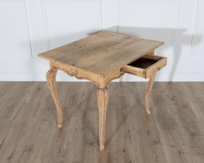 Louis XV Style Writing Table in Natural Oak 19th Century