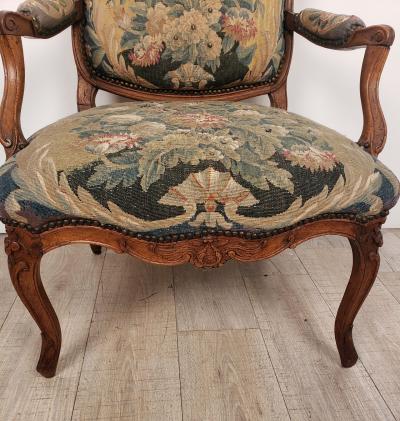 Louis XV Tapestry Armchair circa 1740
