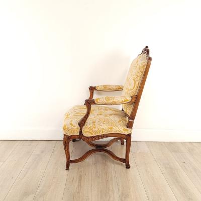 Louis XV Walnut Armchair France 18th century