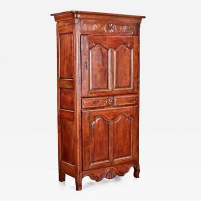 Louis XV Walnut Cabinet or Bonnetiere c 1770