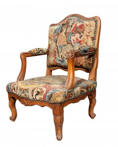 Louis XV Walnut Childs Armchair