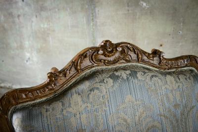 Louis XV Walnut Fauteuil