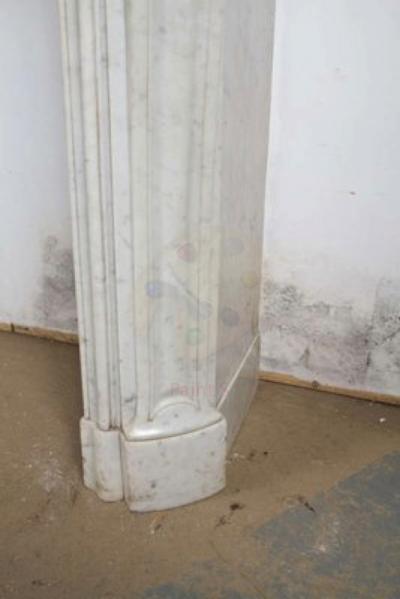 Louis XV XVI Transitional Style Marble Mantle