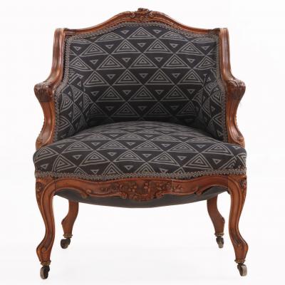 Louis XV style Carved Boudoir Chair C 1910 Perfect for your dog or cat 