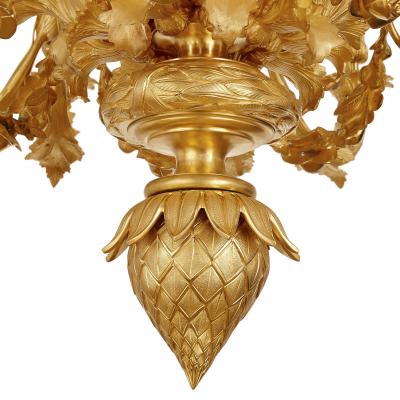 Louis XV style gilt bronze 33 light chandelier