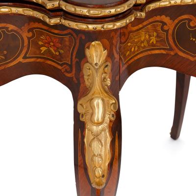 Louis XV style gilt bronze and marquetry card table