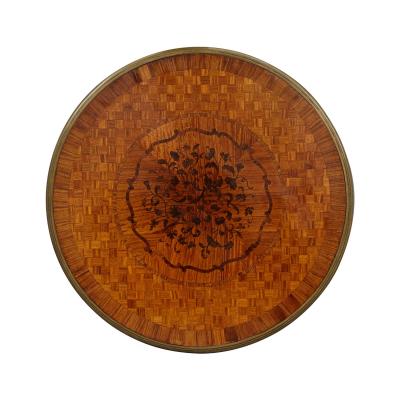 Louis XV style gilt bronze and parquetry circular centre table