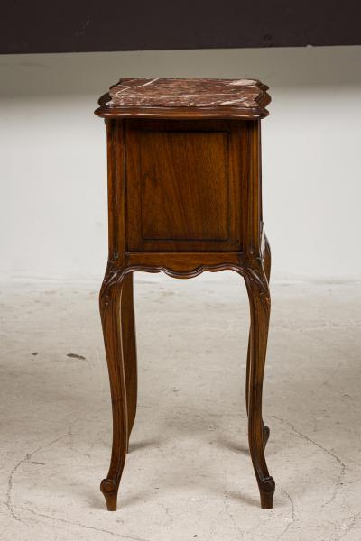 Louis XV style walnut bedside commode