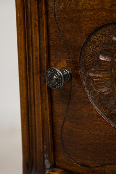 Louis XV style walnut bedside commode