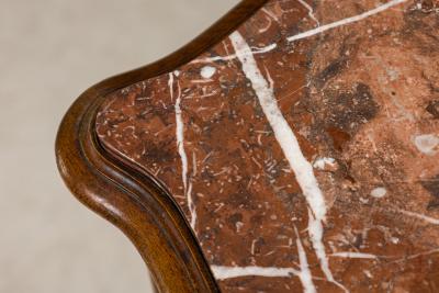 Louis XV style walnut bedside commode