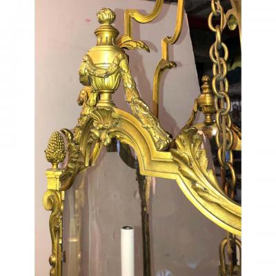 Louis XVI Bronze Hall Lantern