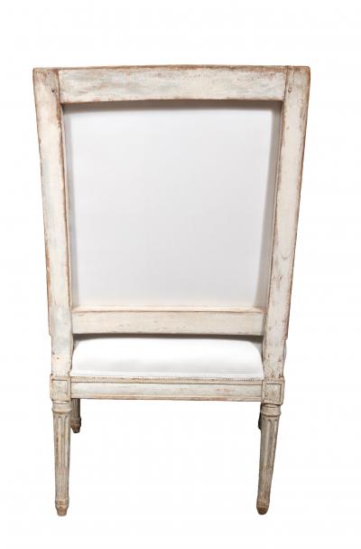 Louis XVI Creme Painted Armchair