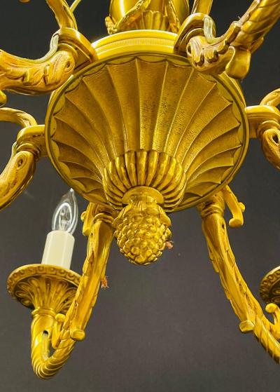 Louis XVI Dore Bronze Chandelier