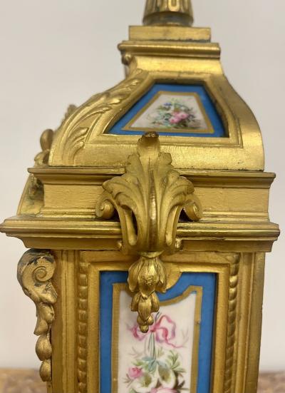 Louis XVI Dore Bronze Mantle Clock Conrad Felsing Berlin