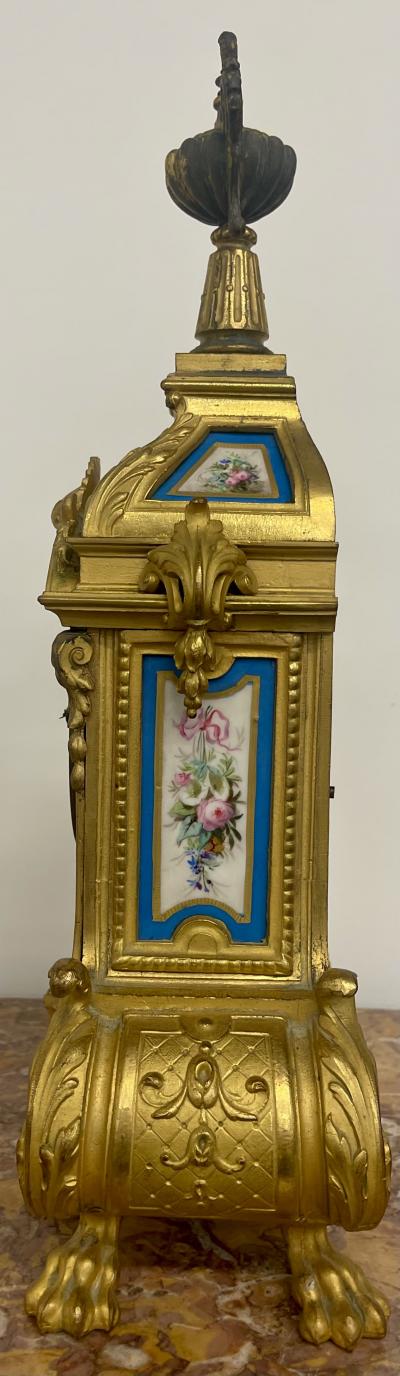 Louis XVI Dore Bronze Mantle Clock Conrad Felsing Berlin